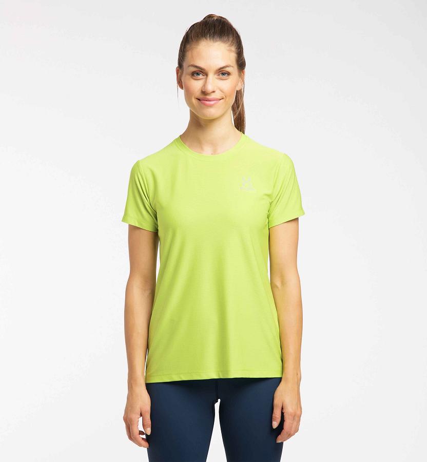 Haglöfs Womens L.I.M Tech T-Shirt Light Green New Zealand 02365IGXO